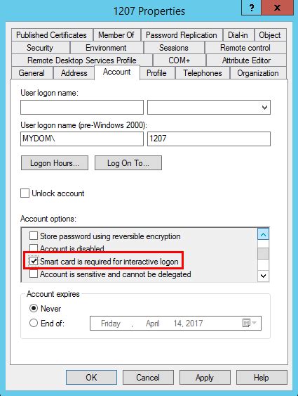 windows security smart card settings|active directory smart card configuration.